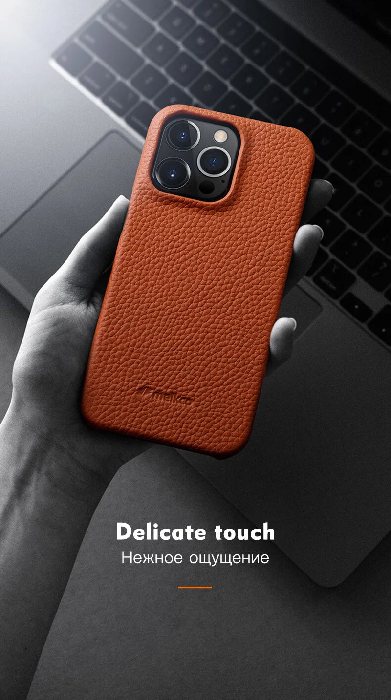Premium Leather Case for iPhone Luxury Back Cover