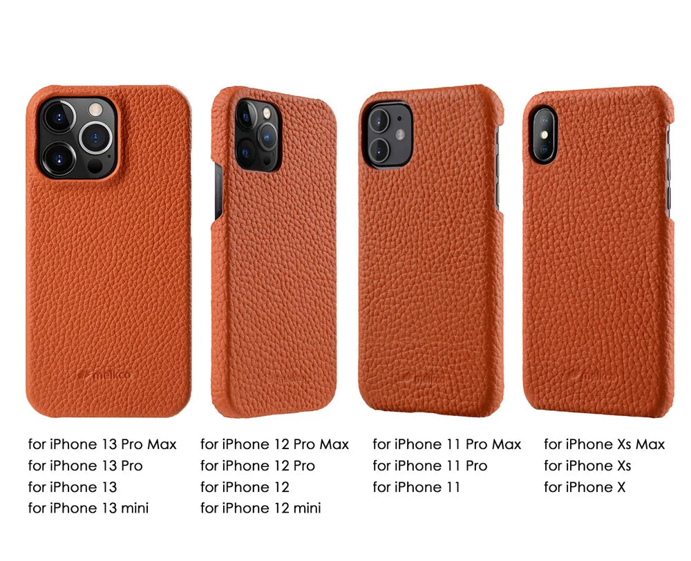 Premium Leather Case for iPhone Luxury Back Cover