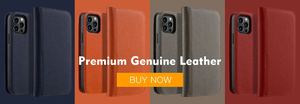 Premium Leather Case for iPhone Luxury Back Cover