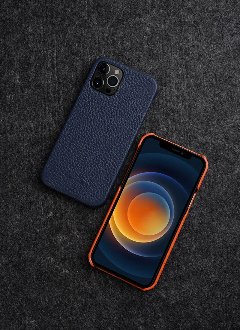 Premium Leather Case for iPhone Luxury Back Cover
