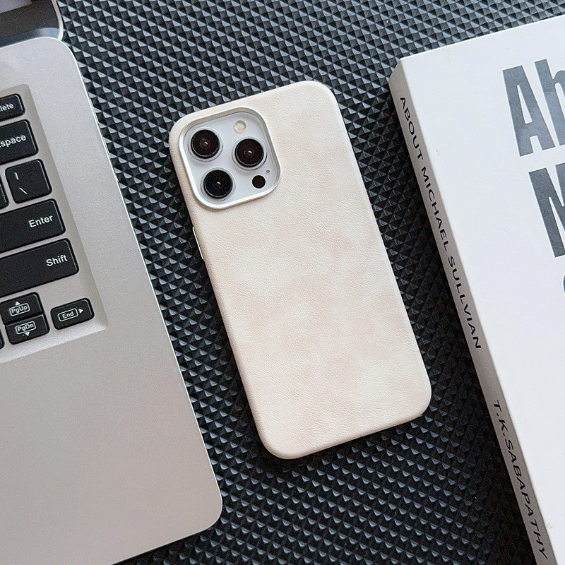 Retro Leather Magnetic Case for iPhone