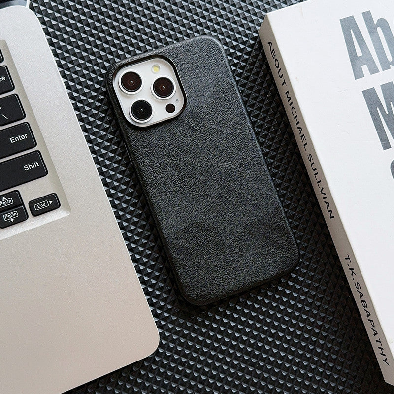 Retro Leather Magnetic Case for iPhone