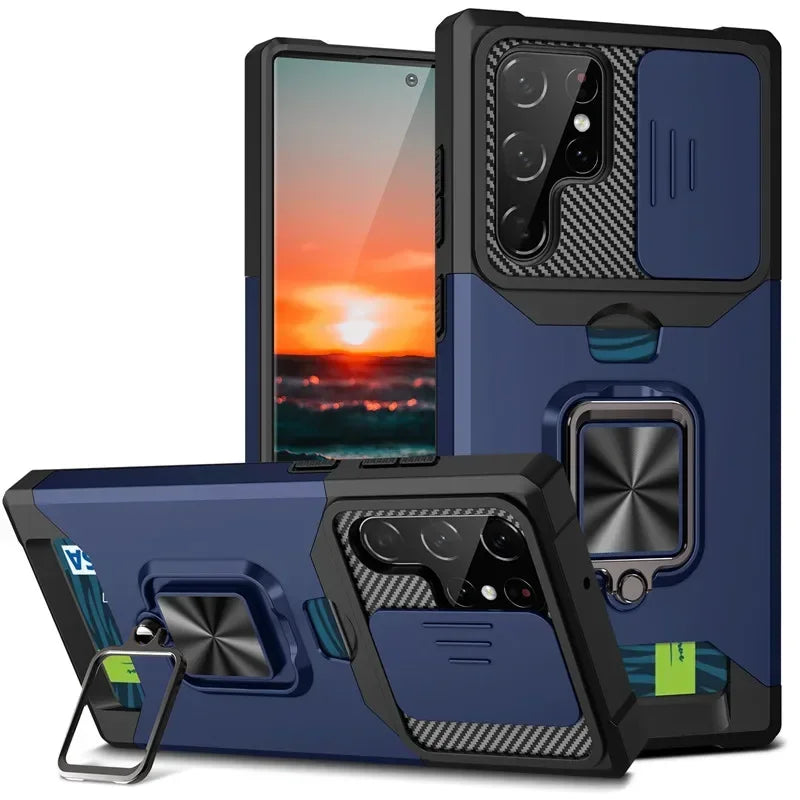 Shockproof Magnetic Holder Case for Samsung Galaxy - CaseifyTrend