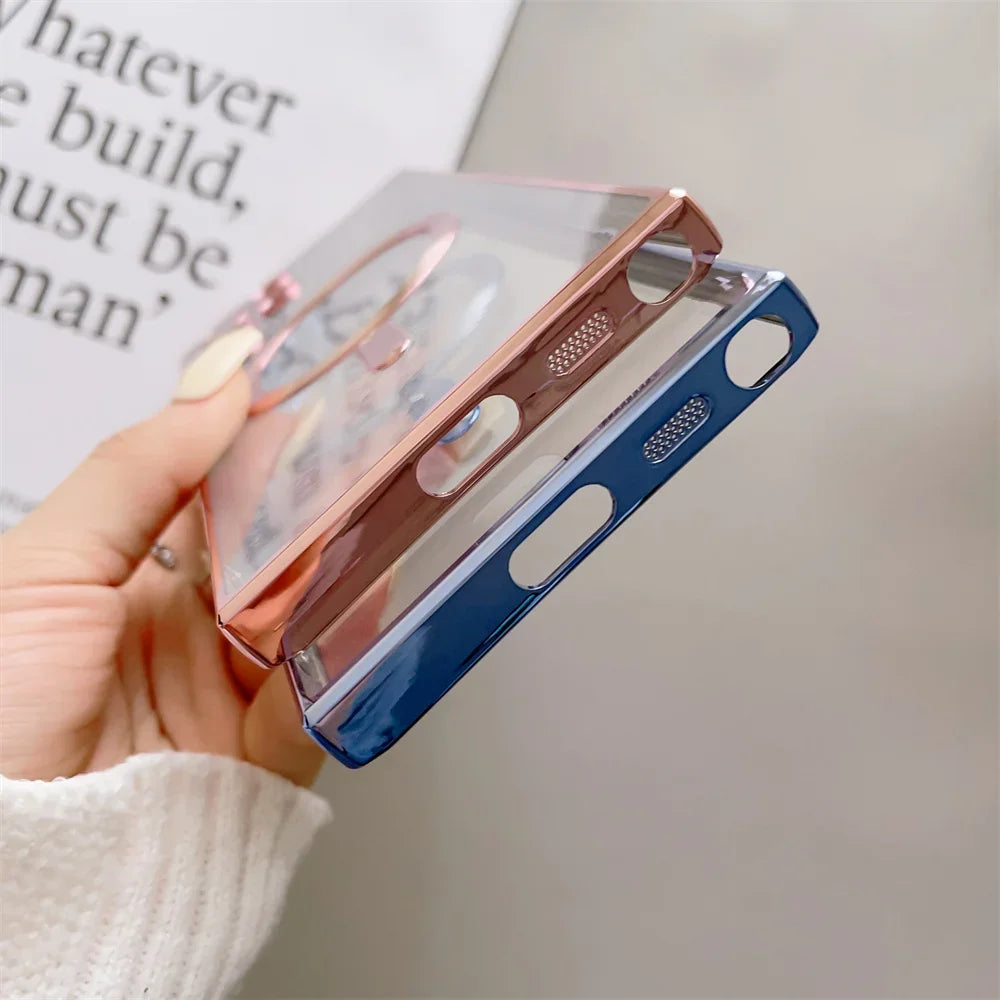 Transparent Plating Magsafe Case for Samsung Galaxy