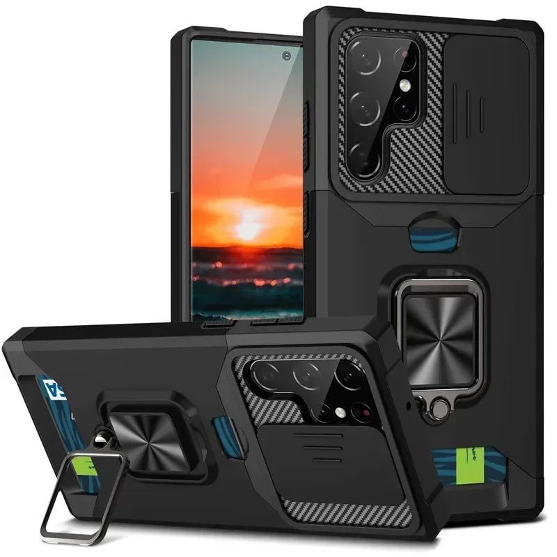 Shockproof Magnetic Holder Case for Samsung Galaxy - CaseifyTrend