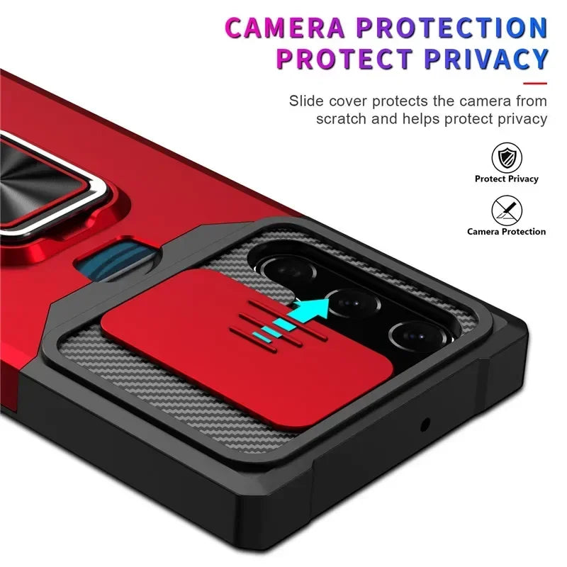 Shockproof Magnetic Holder Case for Samsung Galaxy - CaseifyTrend