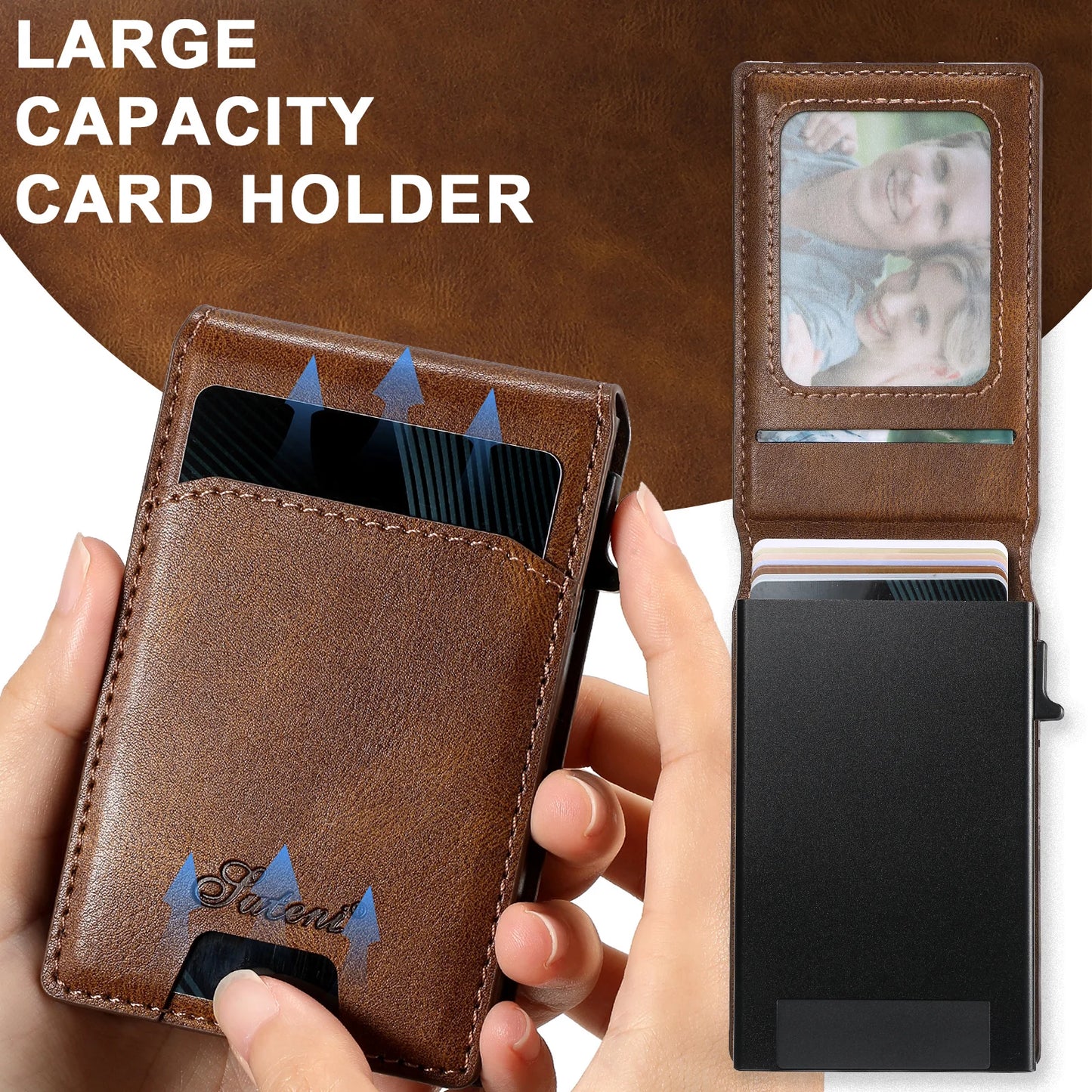 Luxury PU Leather Wallet Phone Case with Card Slot for Samsung