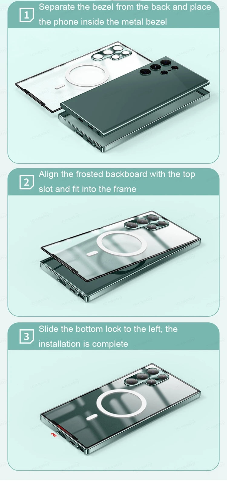 Aluminium Alloy Ultrathin Metal Case for Samsung Galaxy