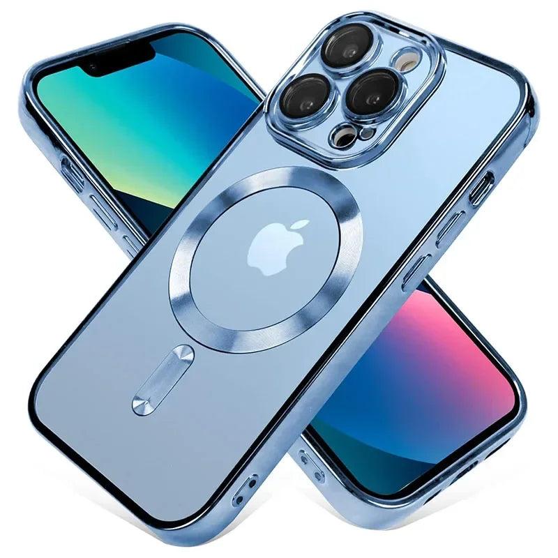 Clear Magnetic iPhone Case with Lens Protection