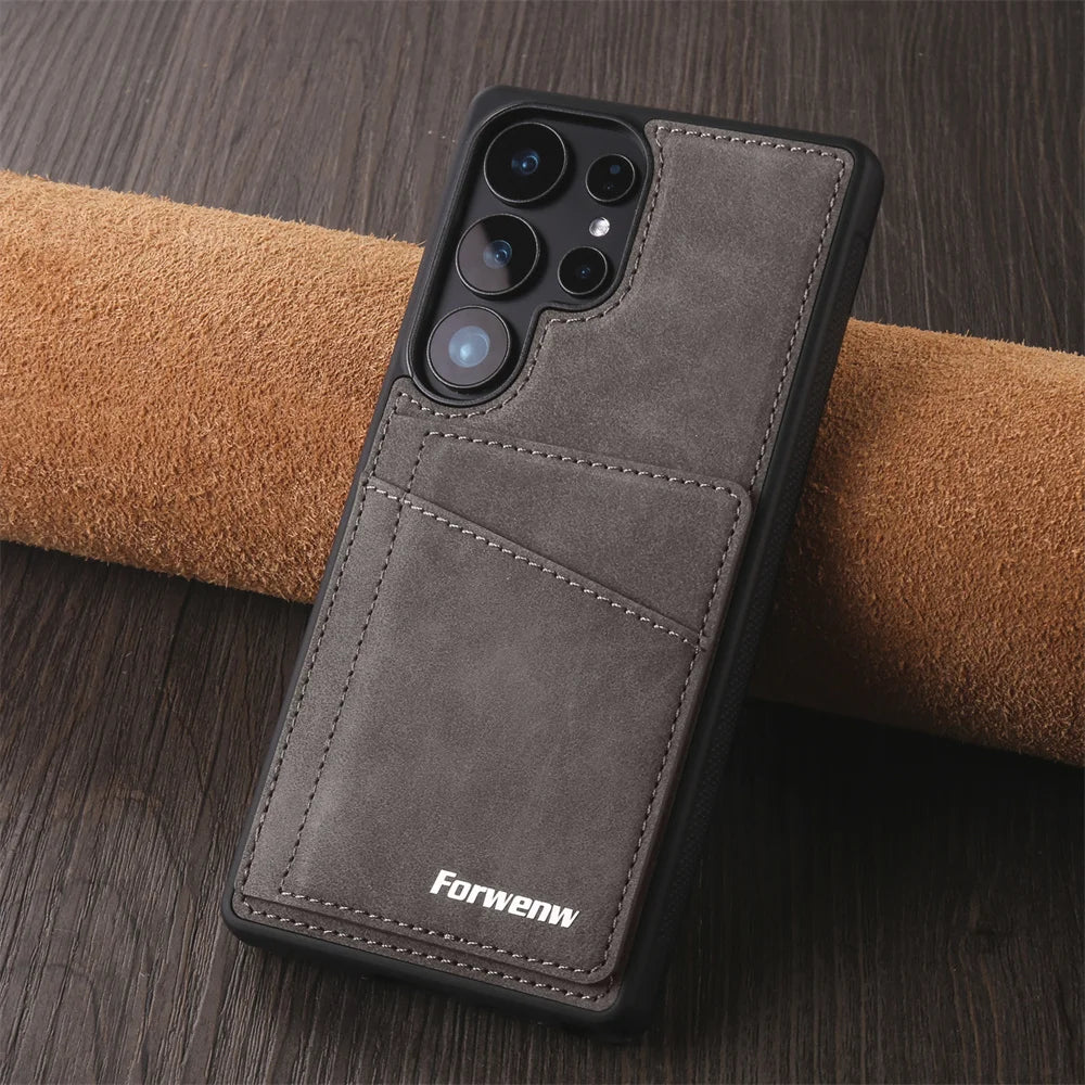 Luxury Leather Phone Case Cover for Samsung Galaxy Series