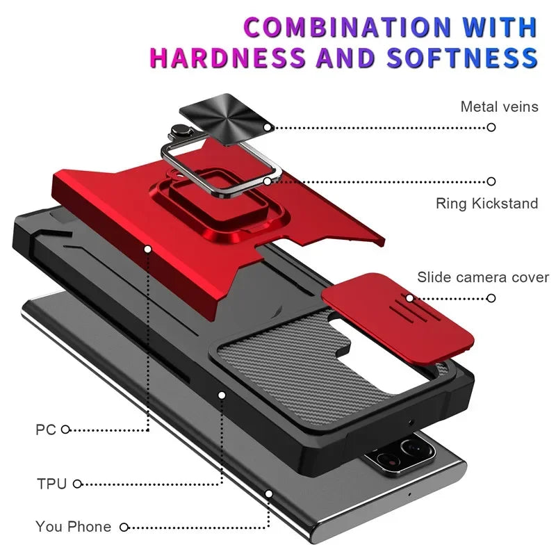 Shockproof Magnetic Holder Case for Samsung Galaxy - CaseifyTrend