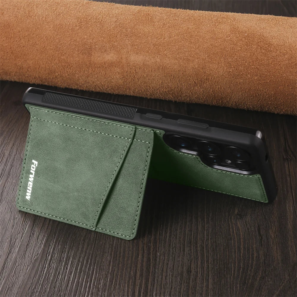 Luxury Leather Phone Case Cover for Samsung Galaxy Series