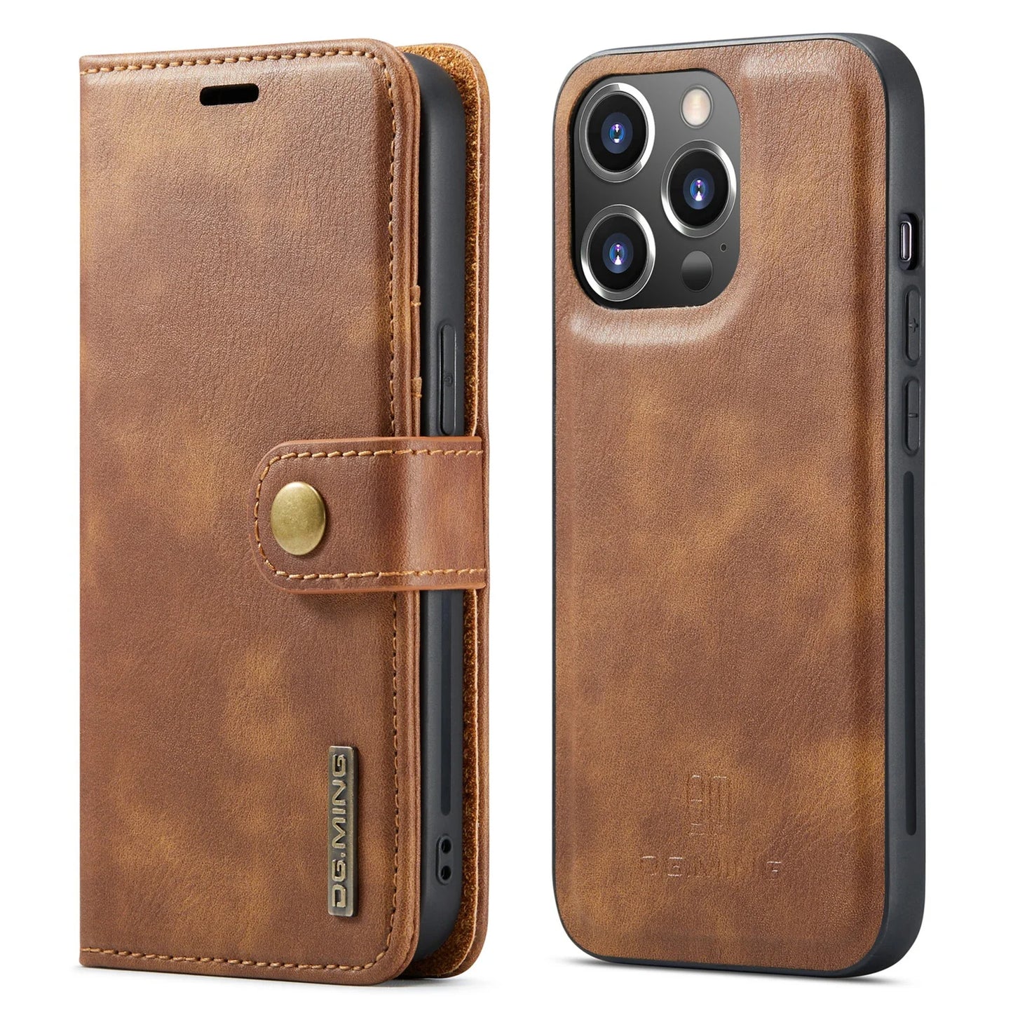 Detachable Magnetic Leather Wallet Case for iPhone - CaseifyTrend