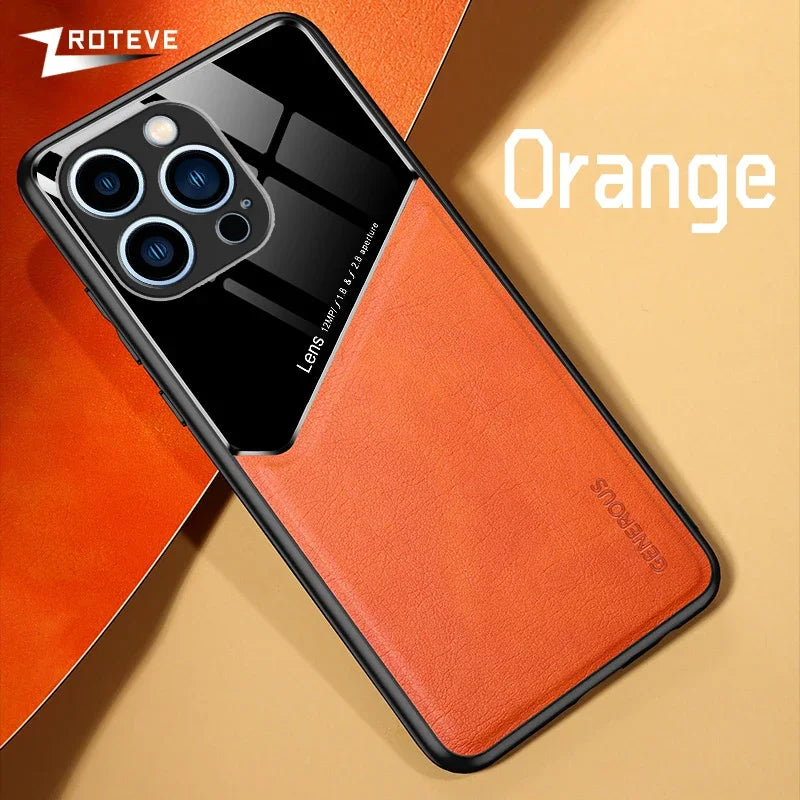 PU Leather Magnetic Case for iPhone