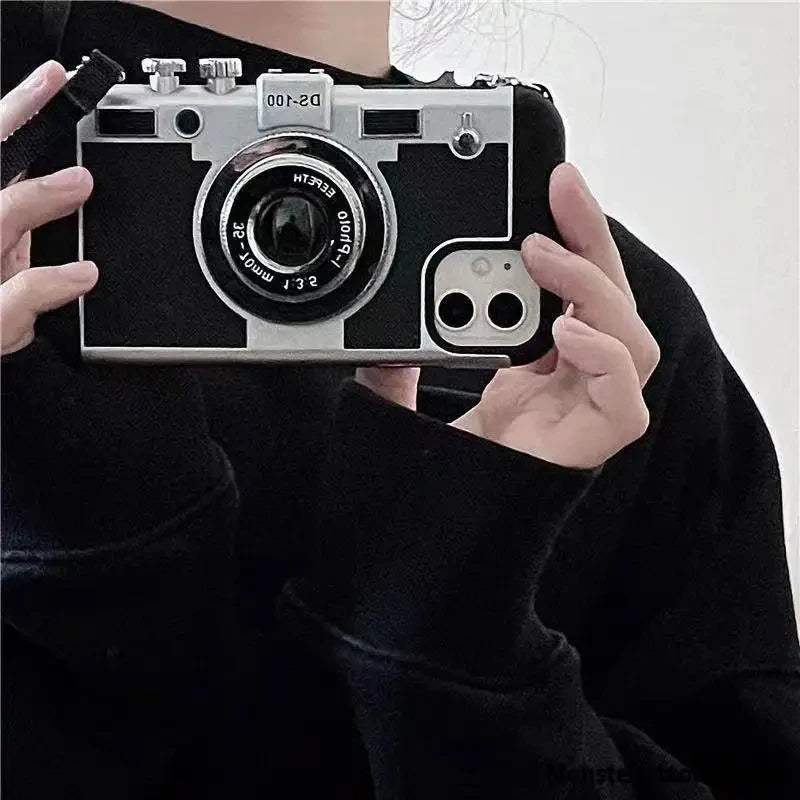 Emily In Paris 3D Retro Camera Leather Case - CaseifyTrend