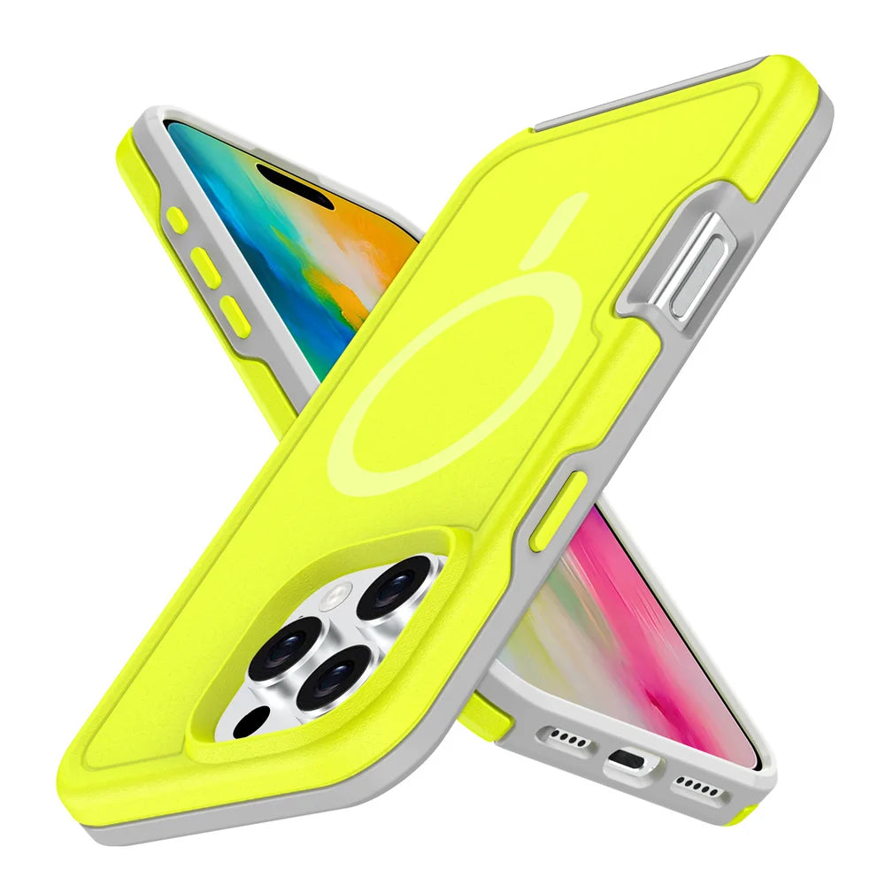 Magnetic Armor Case for iPhone