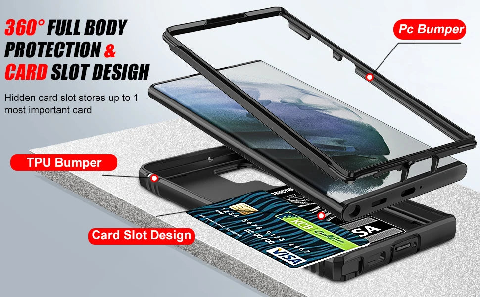 Heavy Duty Kickstand Case for Samsung Galaxy