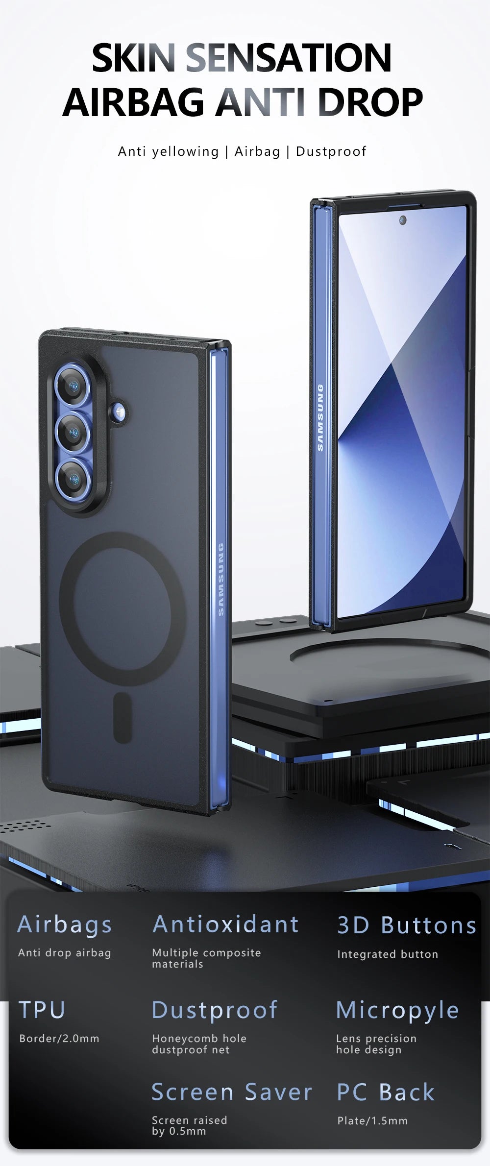 MagSafe Magnetic Wireless Charging Case for Samsung Z Fold