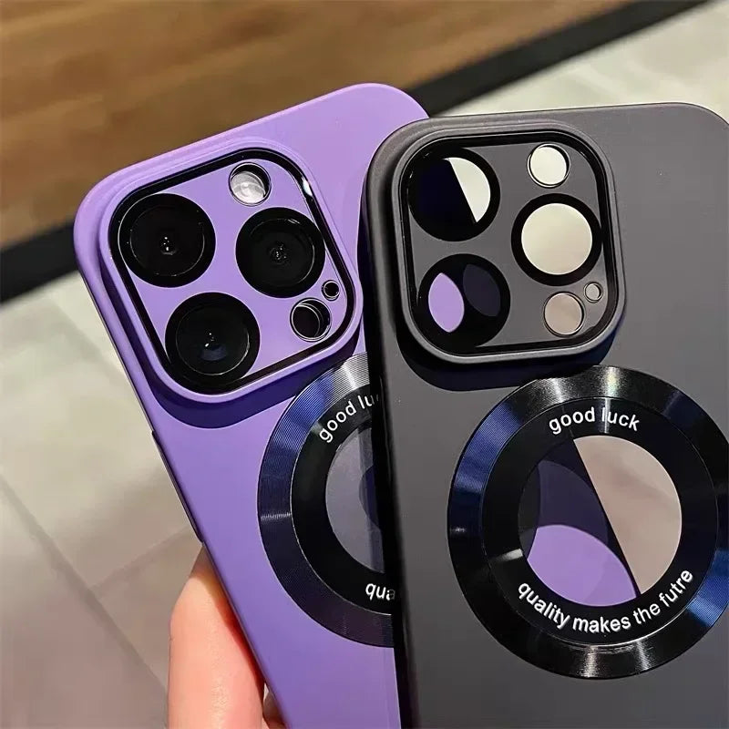 Logo Hole Magsafe Magnetic Case for iPhone - CaseifyTrend