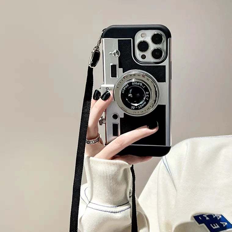 Emily In Paris 3D Retro Camera Leather Case - CaseifyTrend