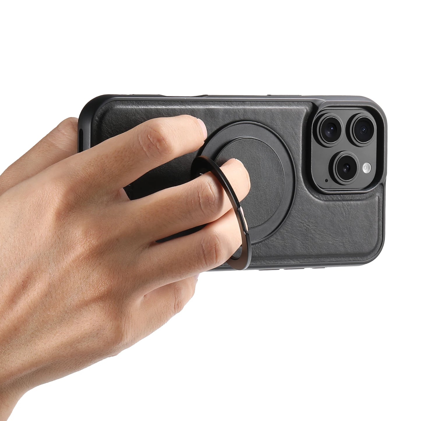 PU Leather Rotating Stand Case for iPhone