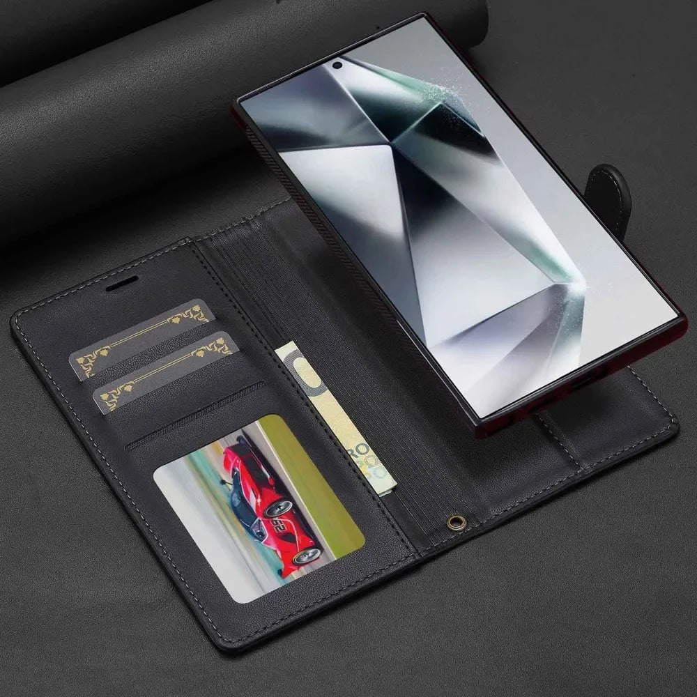 Detachable Wallet Phone Case with Card Holder for Samsung