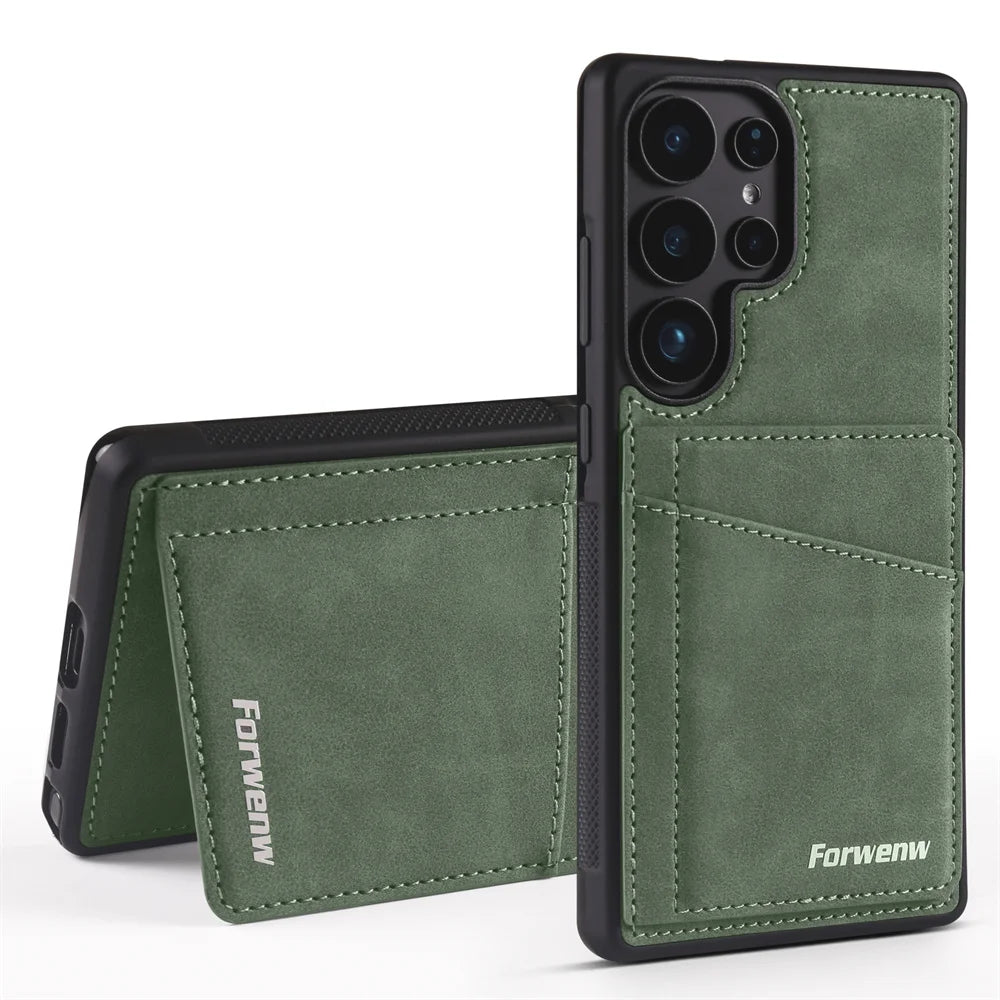 Luxury Leather Phone Case Cover for Samsung Galaxy Series