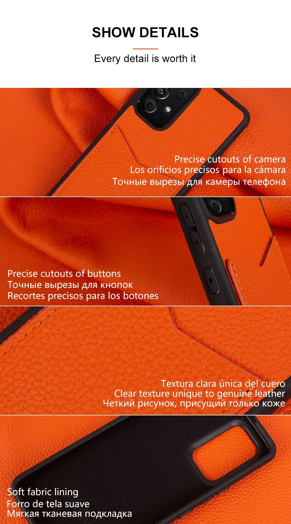Genuine Leather Card Holder Case for Samsung Galaxy