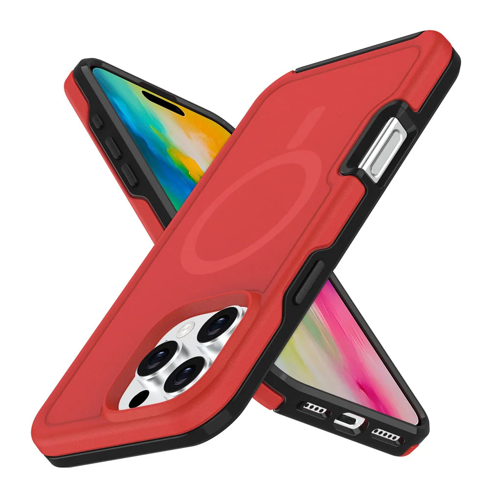 Magnetic Armor Case for iPhone