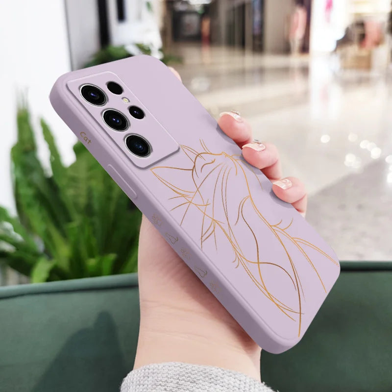 Proud Cat Design Phone Case for Samsung Galaxy Series