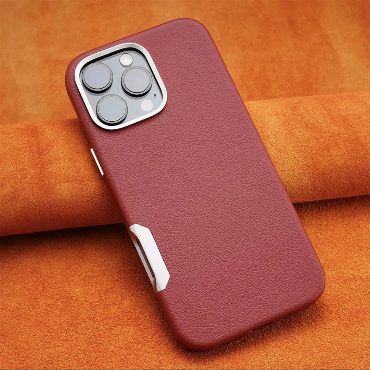 Luxury Leather MagSafe Case for iPhone