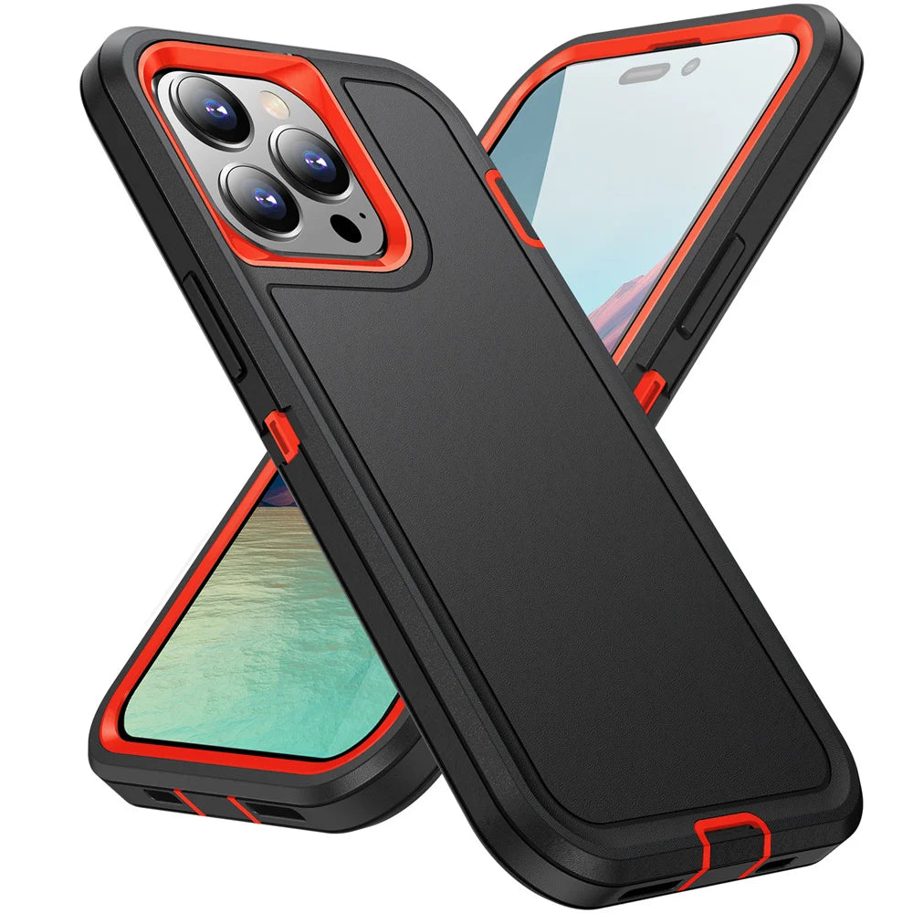 Rugged Shockproof Full Cover Case for iPhone Heavy Duty Protection