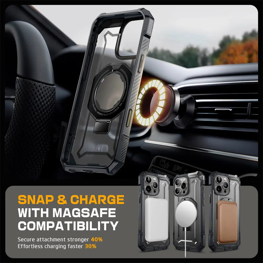 Rugged MagSafe iPhone Case with Camera Capture Button