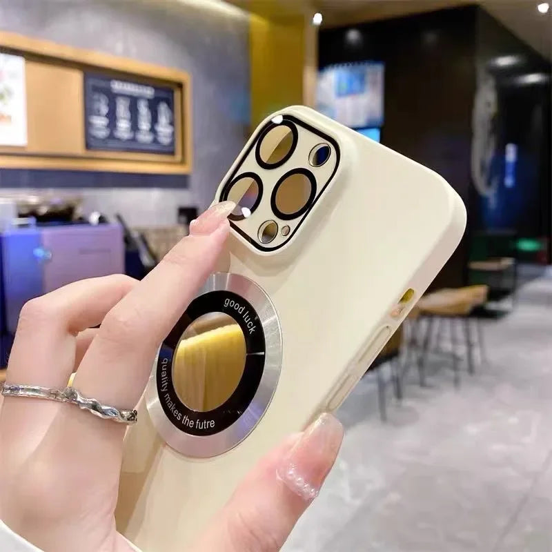 Logo Hole Magsafe Magnetic Case for iPhone - CaseifyTrend