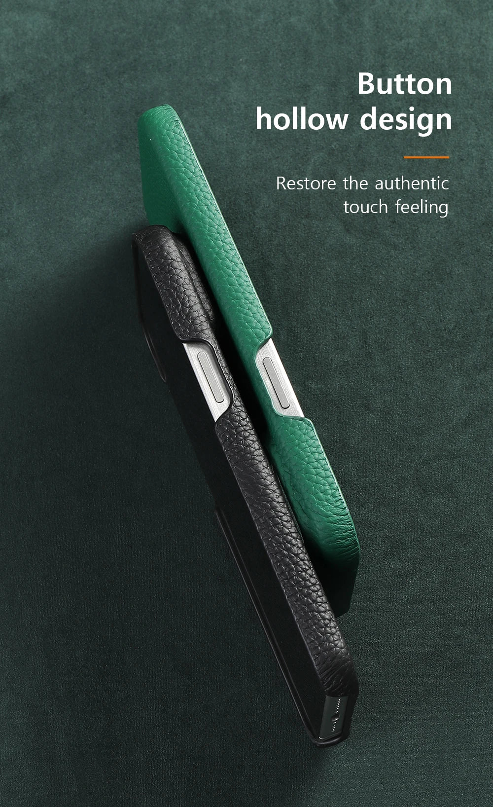 Magsafe Cowhide Leather Case for iPhone