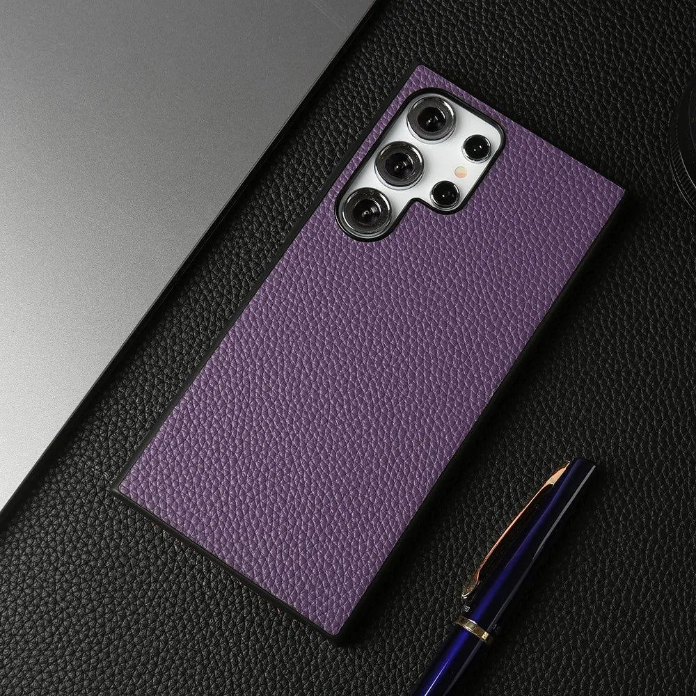 Premium Genuine Leather Case for Samsung Galaxy Phones