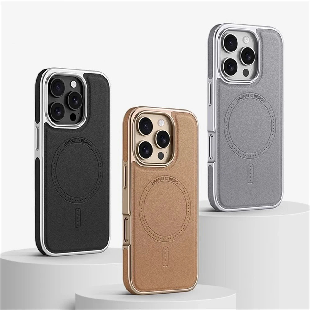 Luxury Business Leather Case for iPhone