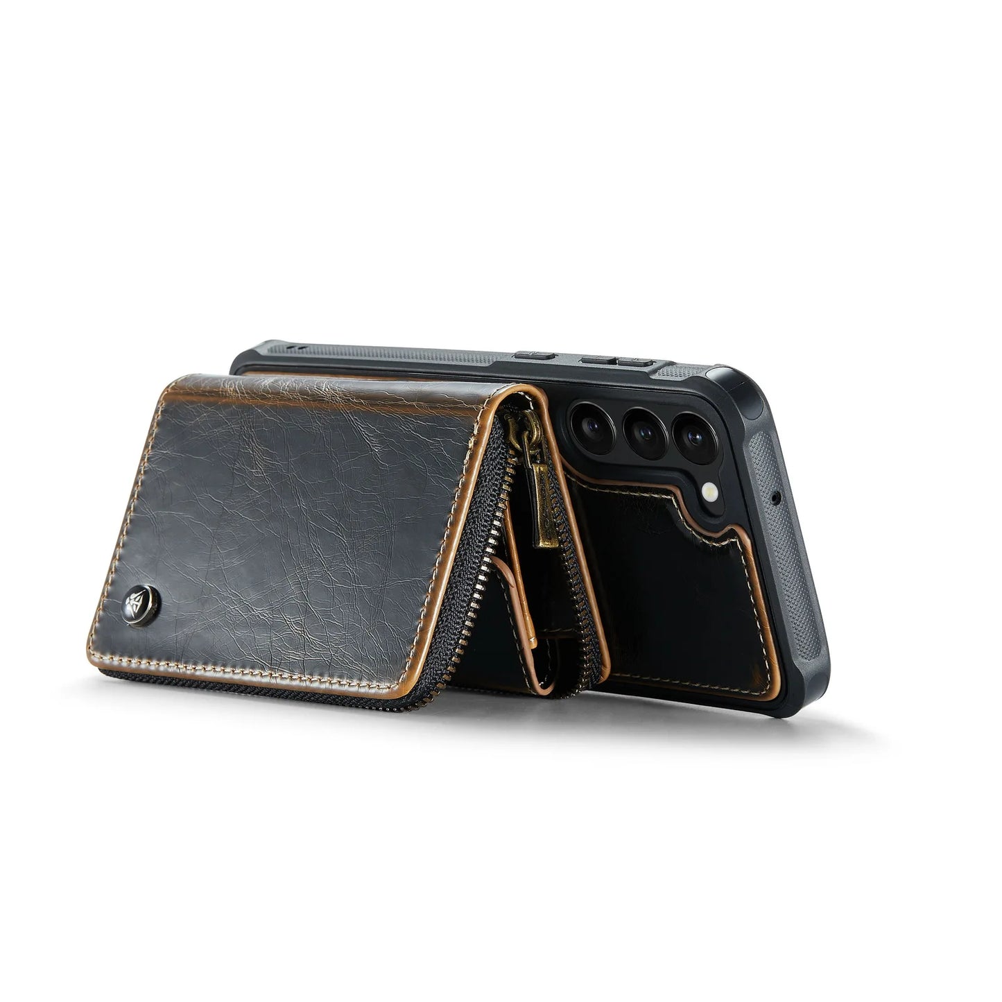 Crossbody Leather Wallet Case with Card Slots for Samsung