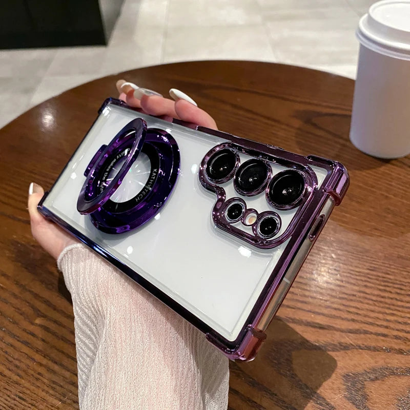 Anti-Drop Transparent Magnetic Case for Samsung Galaxy - CaseifyTrend