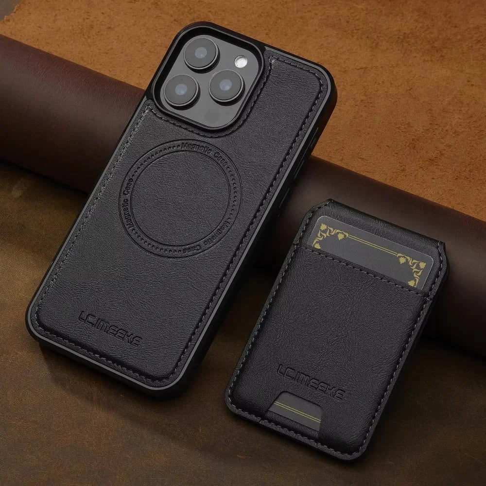MagSafe Wallet Case with Detachable Card Holder for iPhone