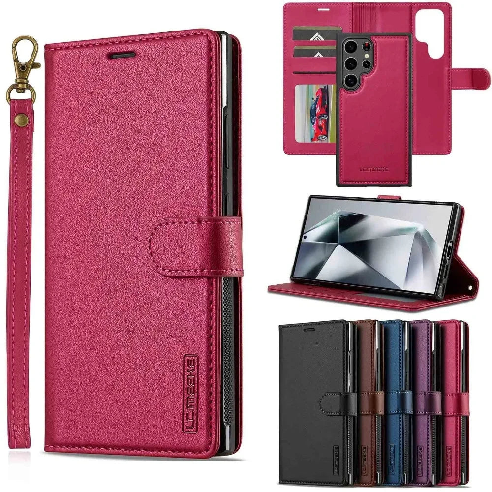Detachable Wallet Phone Case with Card Holder for Samsung