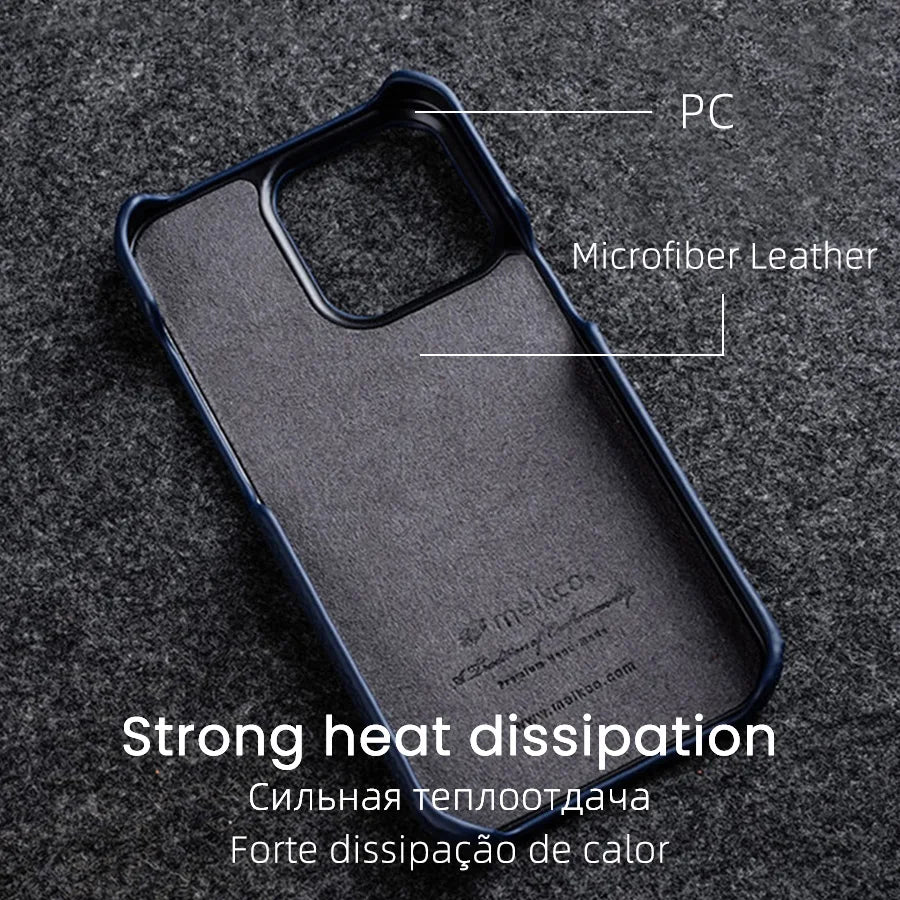 Premium Leather Case for iPhone Luxury Back Cover
