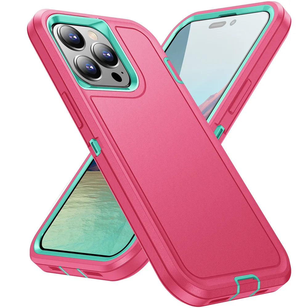 Rugged Shockproof Full Cover Case for iPhone Heavy Duty Protection
