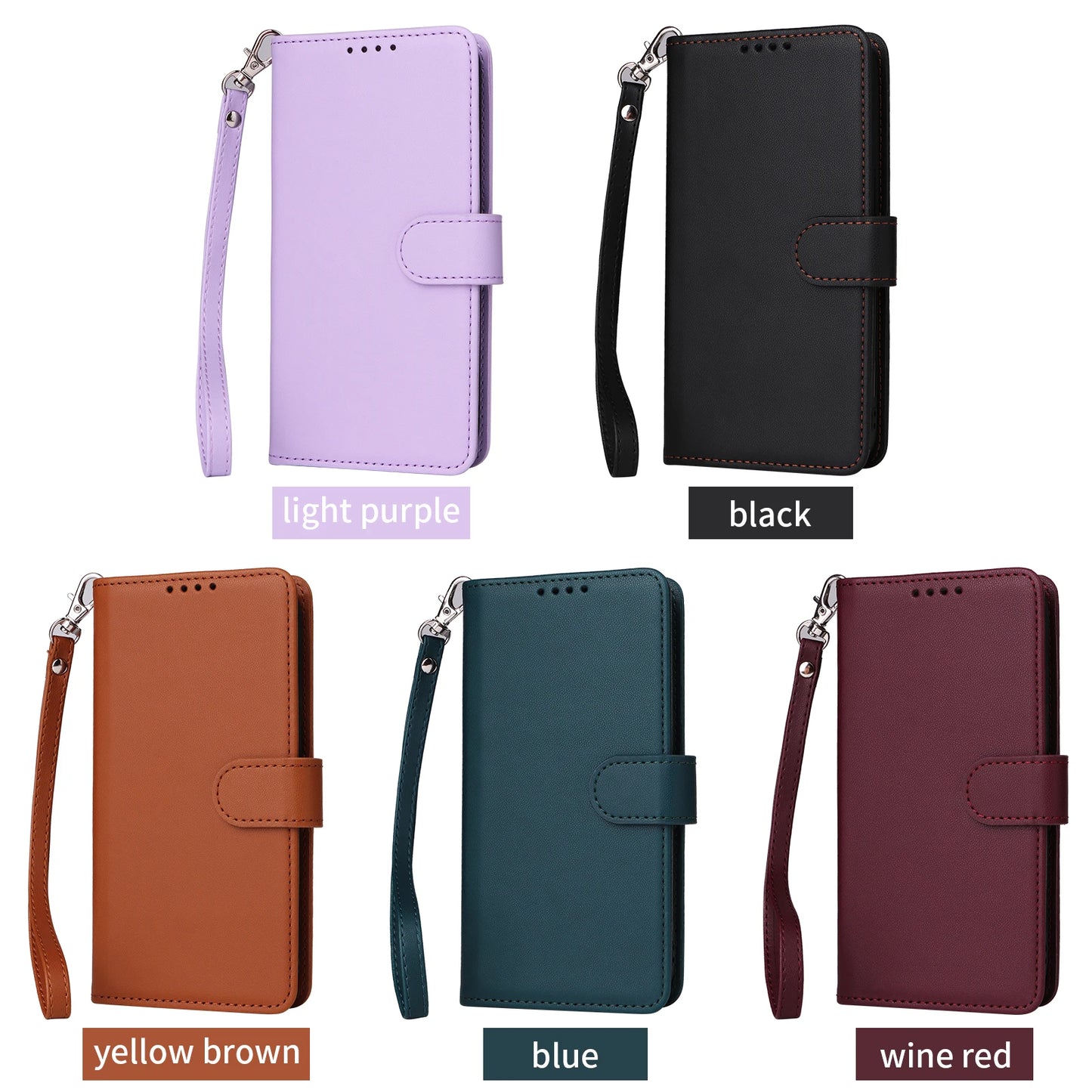 Detachable Magnetic Flip Leather Case for iPhone