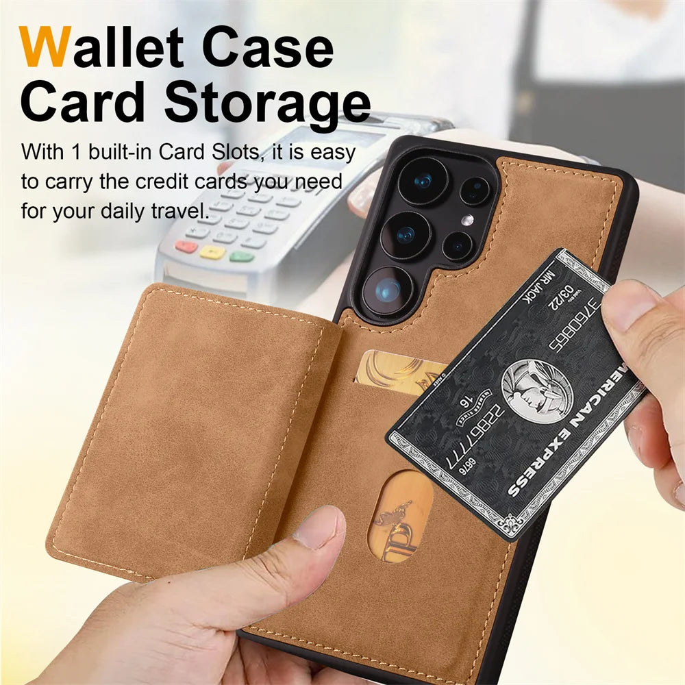 Luxury Leather Phone Case Cover for Samsung Galaxy Series