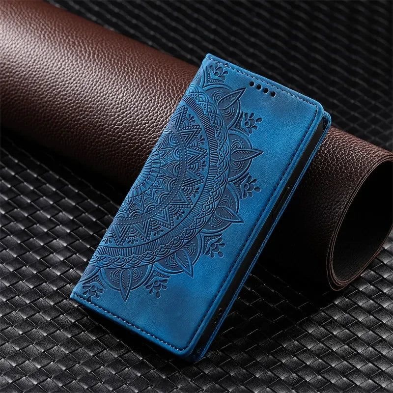 Magnetic Flip Leather Wallet Case for Samsung Galaxy