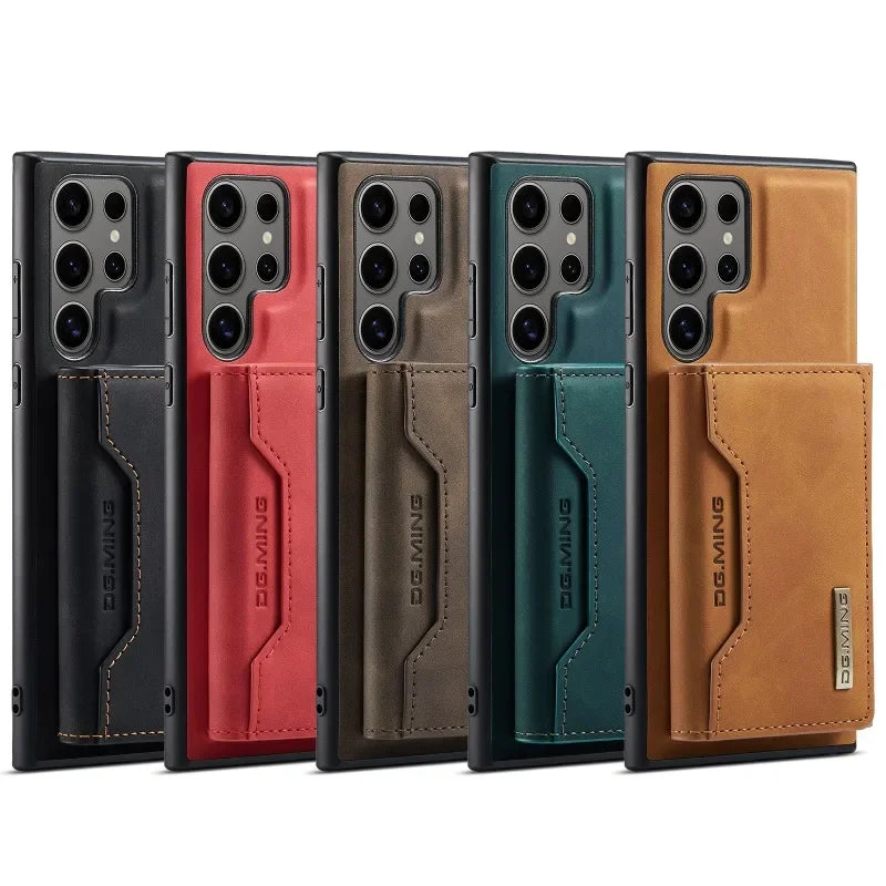 Detachable Wallet Card Holder Phone Case for Samsung Galaxy