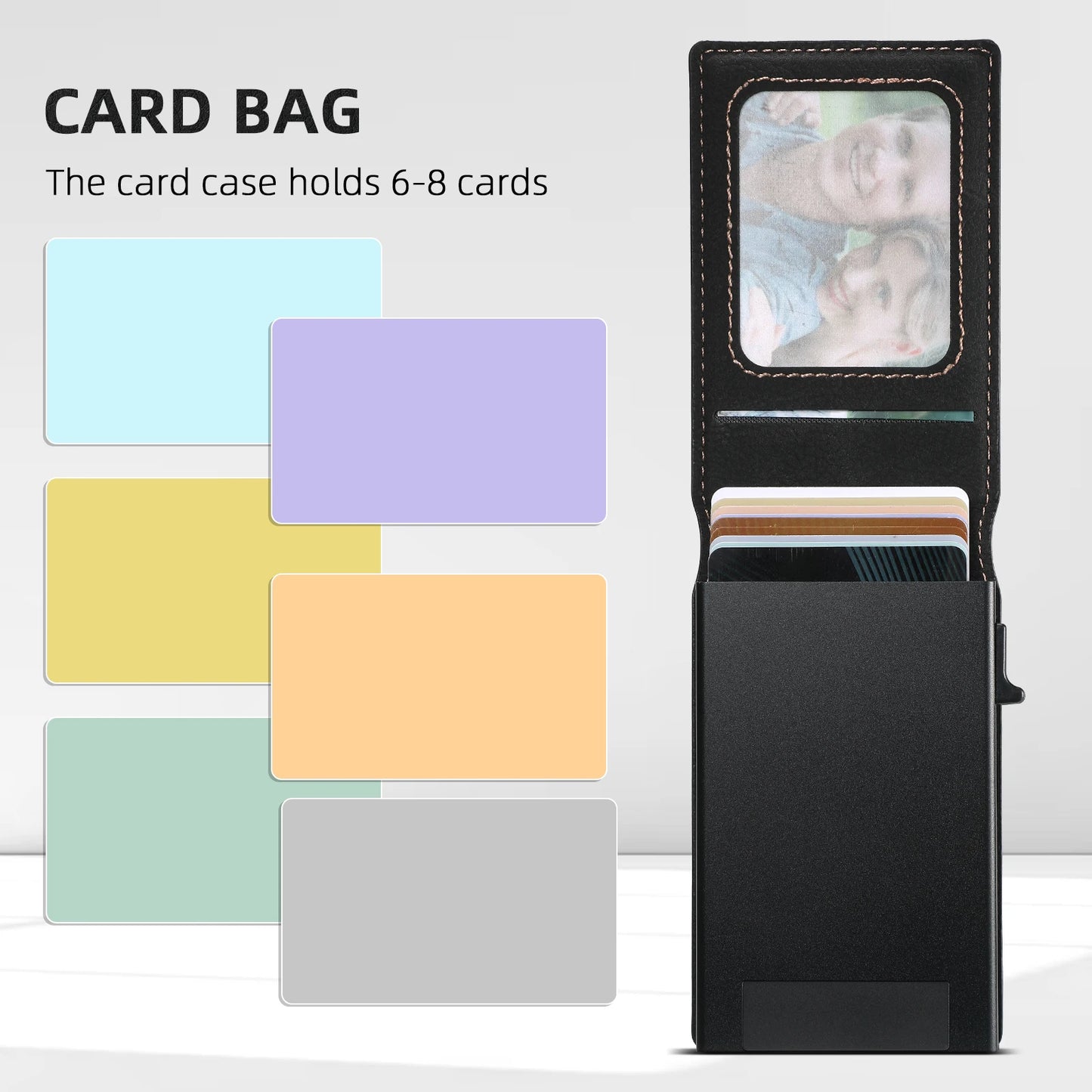 Luxury PU Leather Wallet Phone Case with Card Slot for Samsung