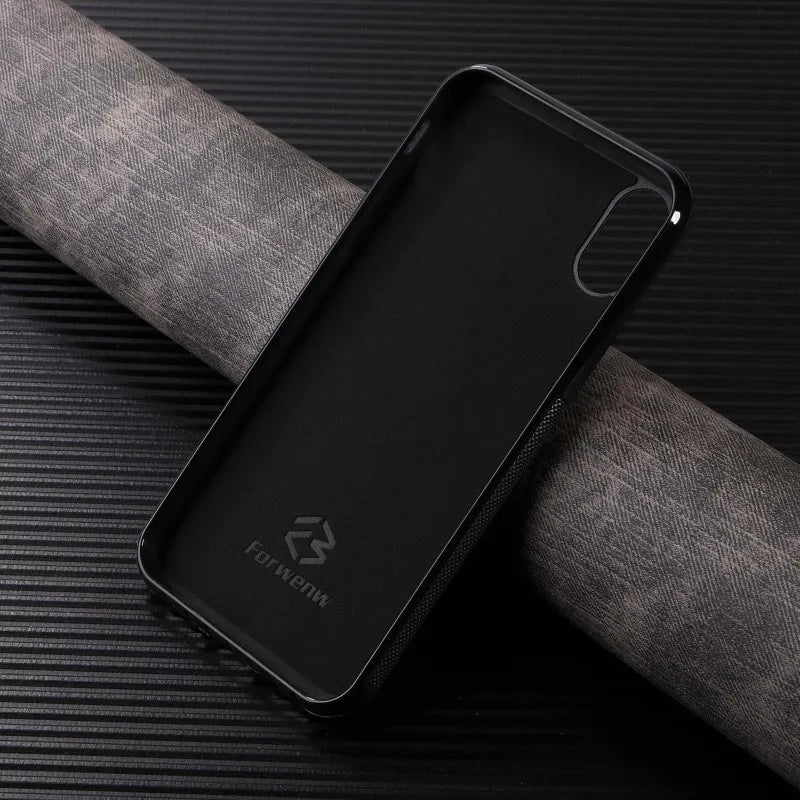 Retro Card Holder Leather Case for iPhone - CaseifyTrend