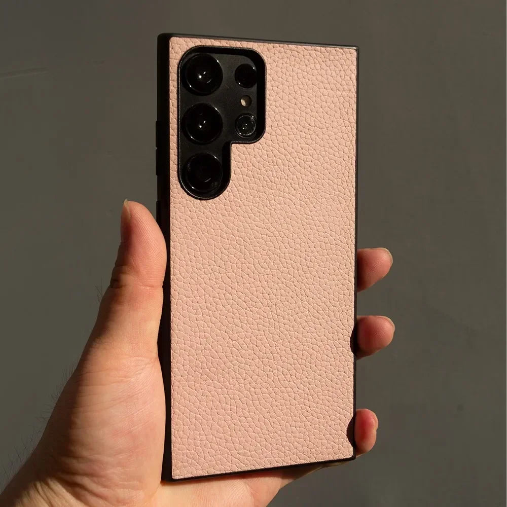 Premium Genuine Leather Case for Samsung Galaxy Phones